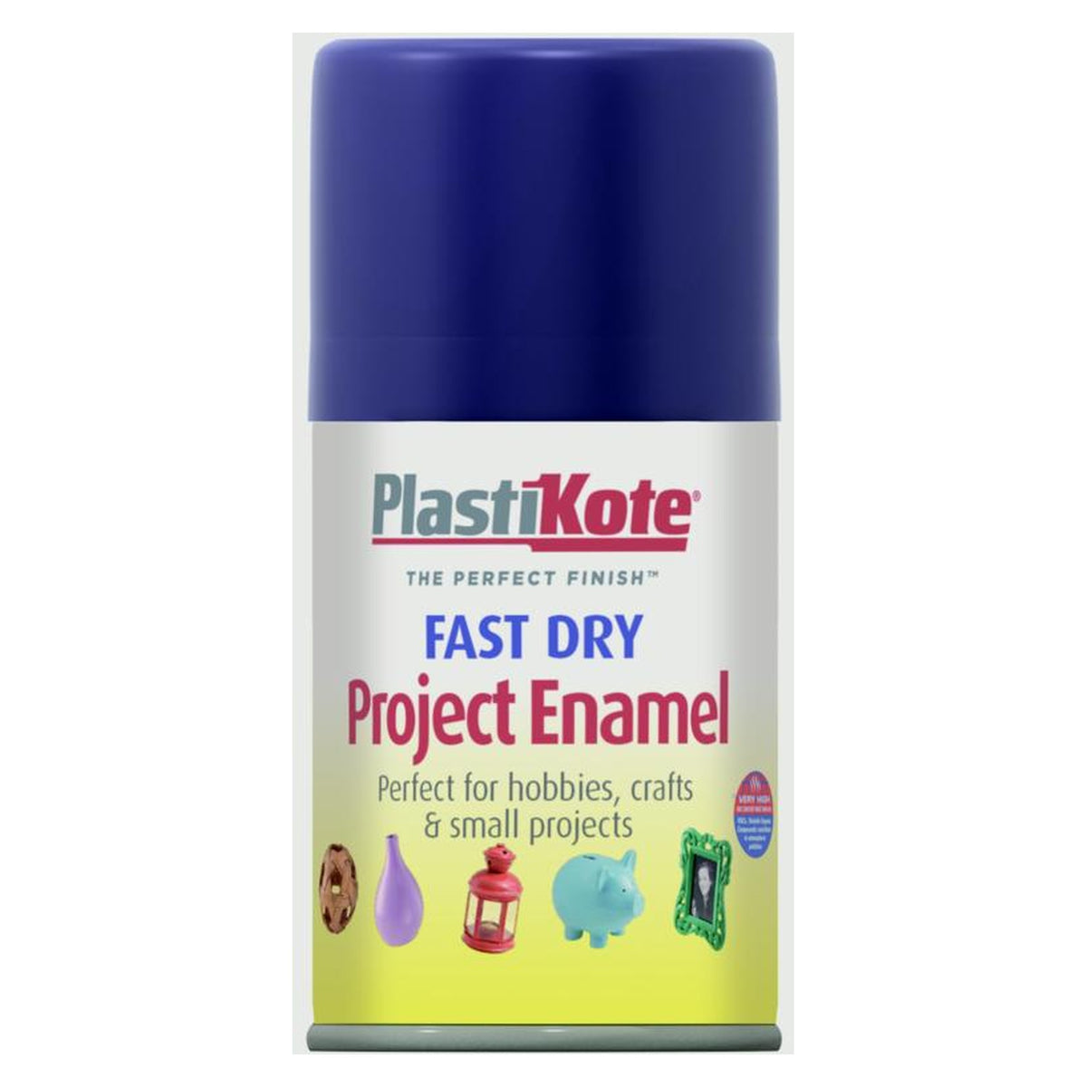 PlastiKote Fast Dry Enamel aerosol in Metallic Blue 100ml