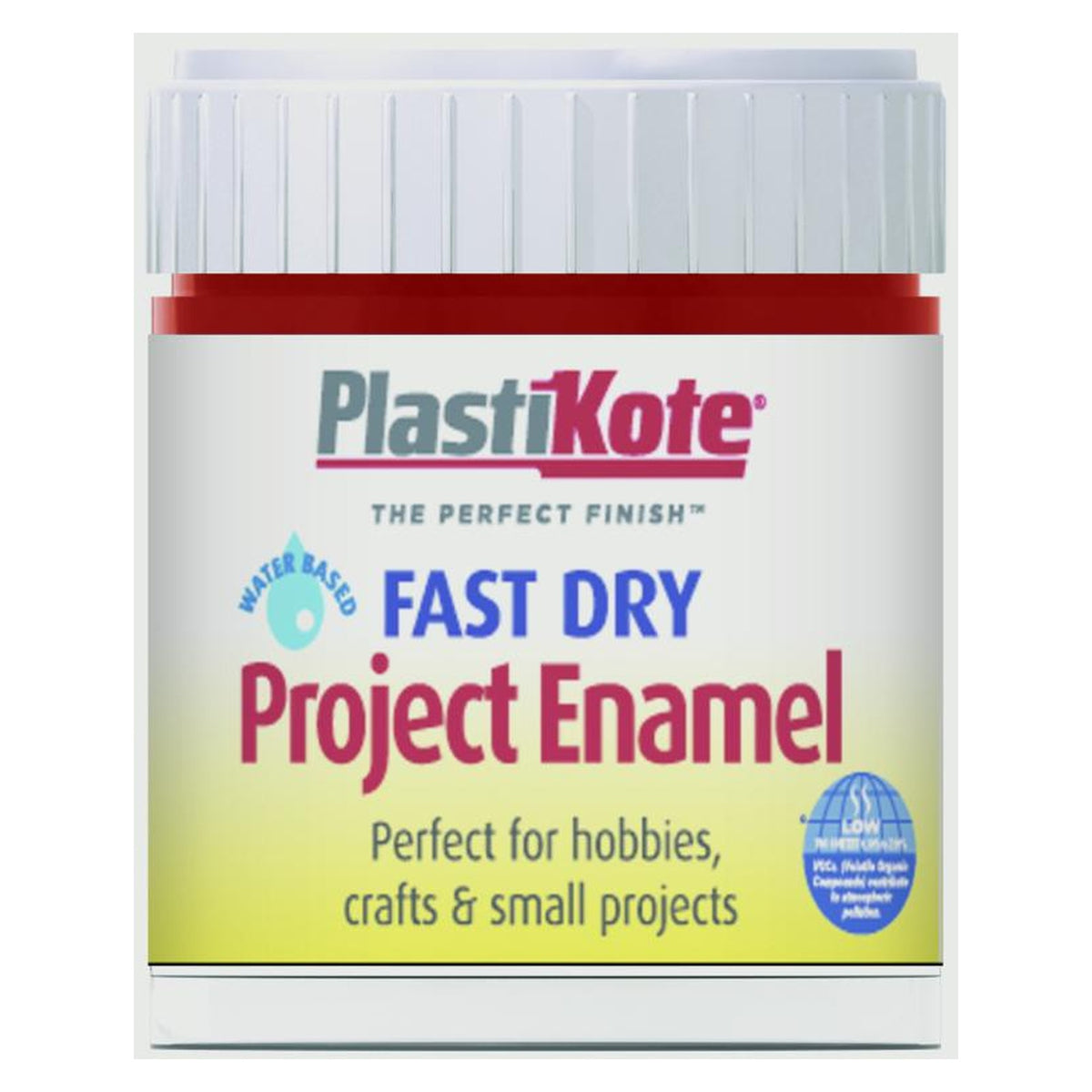 PlastiKote Fast Dry Enamel Brush On 59ml bottle in Red Metallic