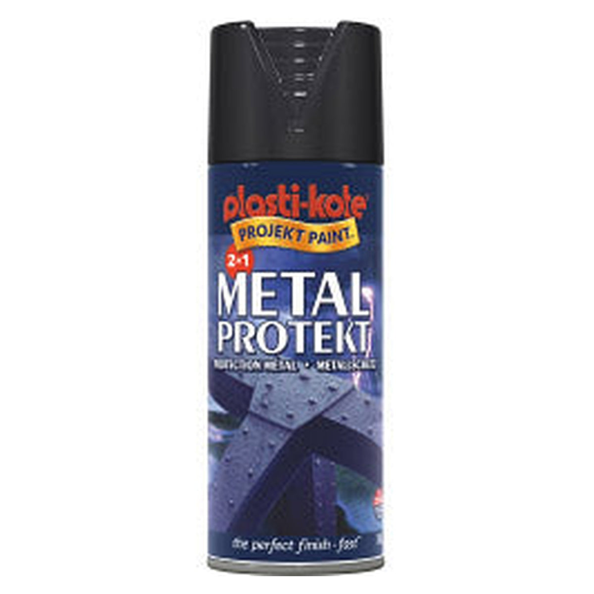 PlastiKote Metal Protekt gloss black 400ml aerosol