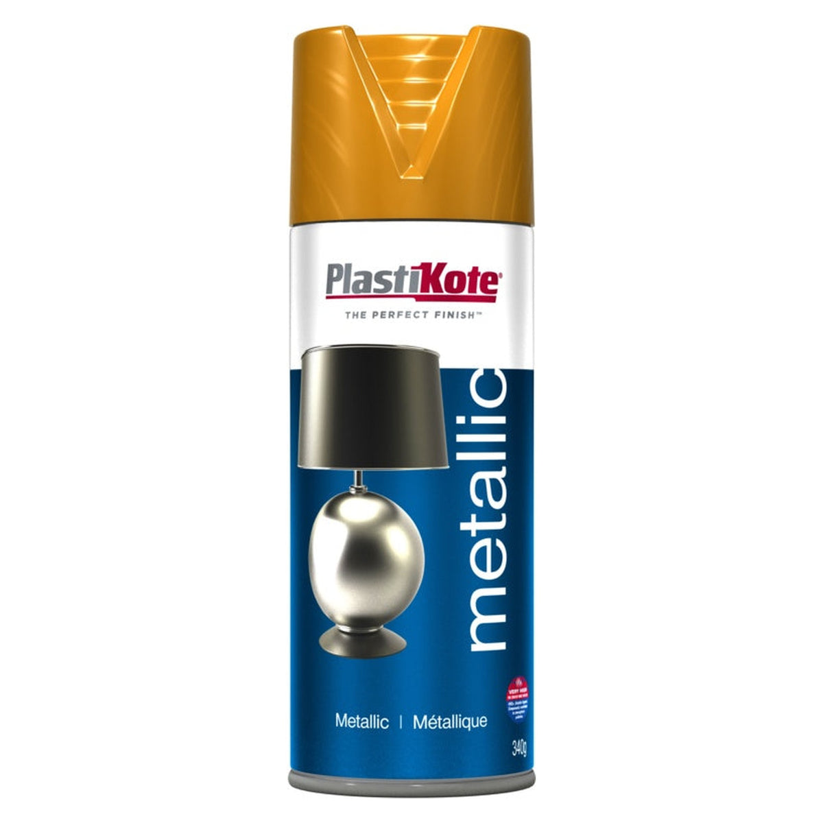 PlastiKote metallic spray paint in Brass 400ml