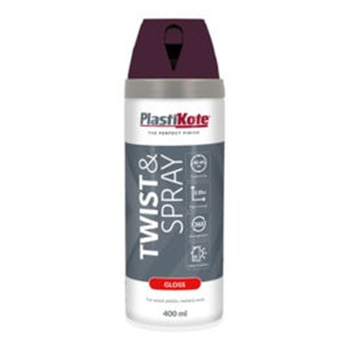 PlastiKote Twist & Spray 400ml can in Purple Violet