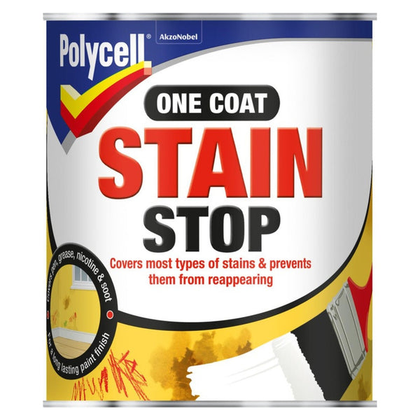 Polycell One Coat Stain Stop 1L tin