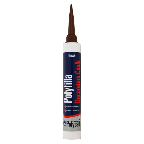 Polycell Polyfilla Decorators Caulk brown 380ml cartridge