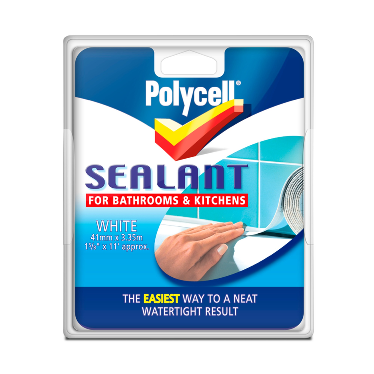 Polycell white sealant strip 41mm x 3.35m