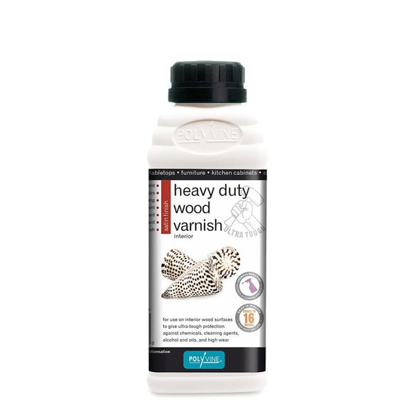 Polyvine Heavy Duty Wood Varnish satin 500ml tin