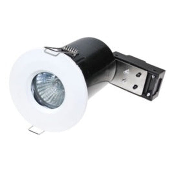 Powermaster IP65 fire rated fixed downlight white