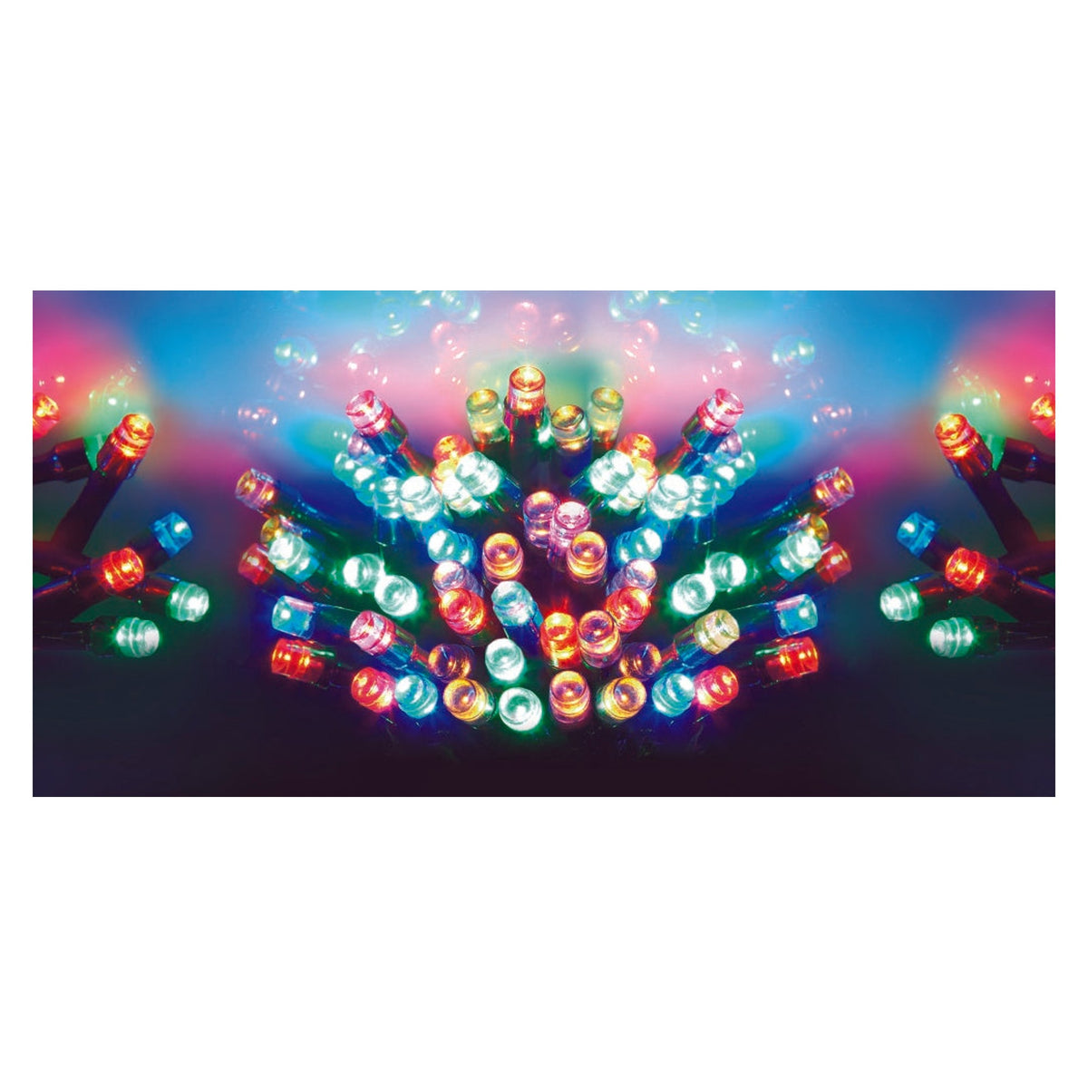 Premier 100 LED battery operated multi-colour Christmas lights