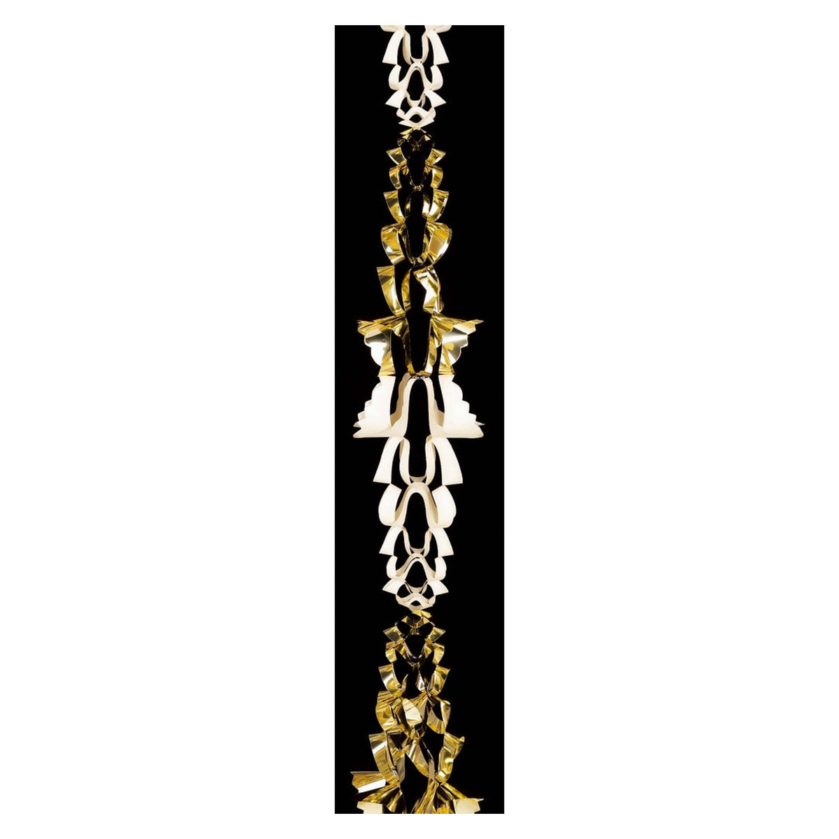 Premier gold and ivory 6 section foil garland