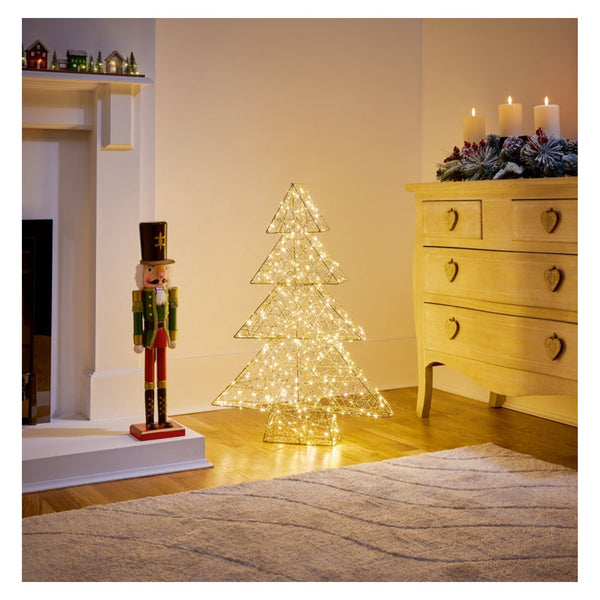 Premier lit Golden Elegance twist Christmas tree 60cm