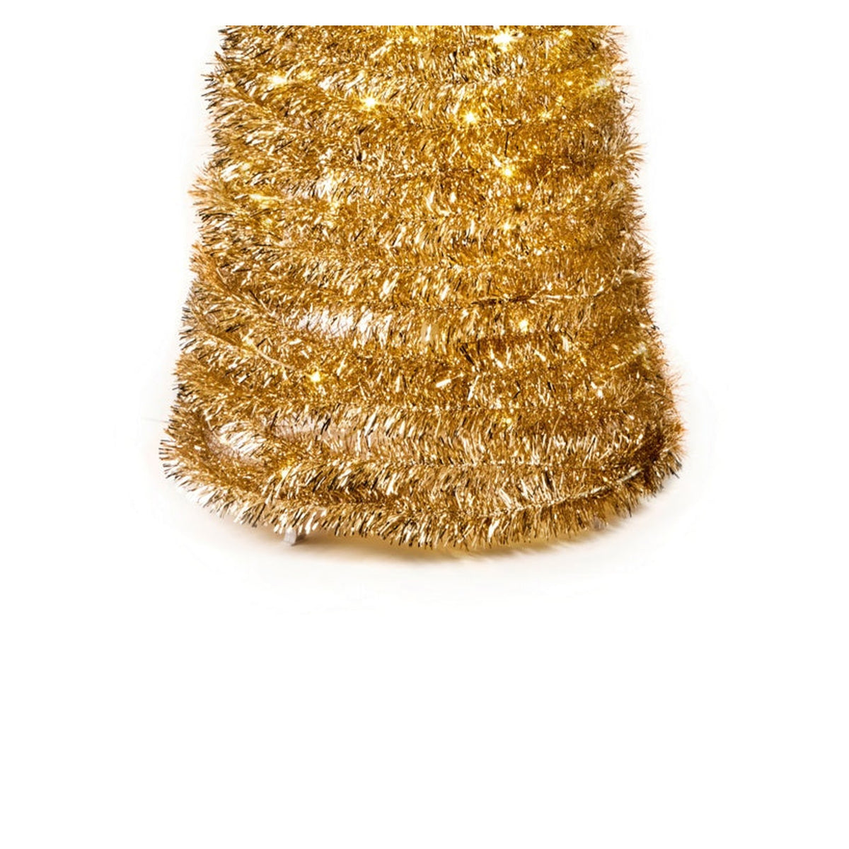 Premier pre lit gold pop up Christmas tree 1.8m with star, view 3