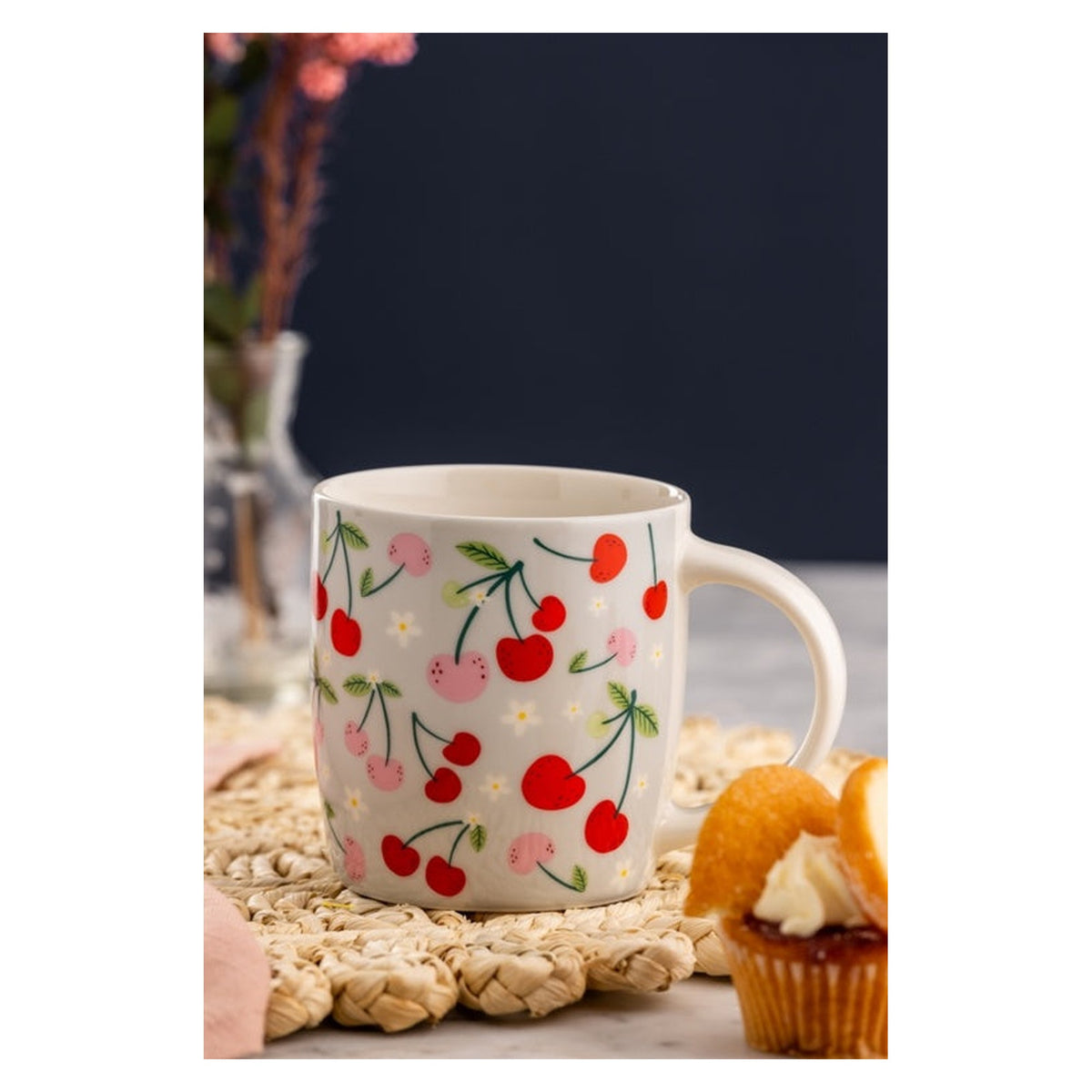 Price & Kensington Cherries fine china mug 340ml