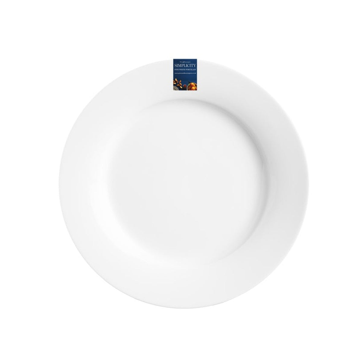 Price & Kensington Simplicity 27cm white porcelain dinner plate
