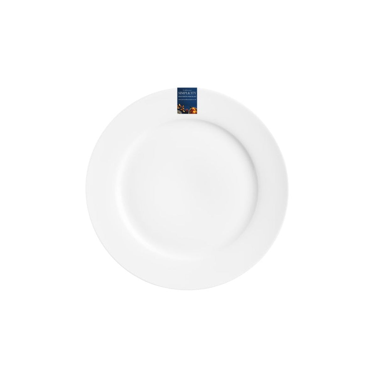 Price & Kensington Simplicity white 19cm rimmed side plate
