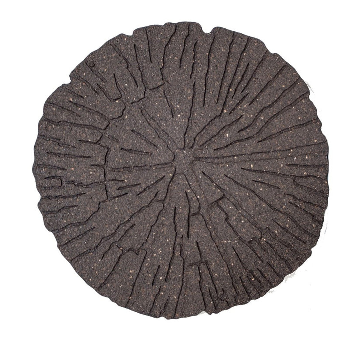 Primeur cracked log rubber stepping stone in Earth