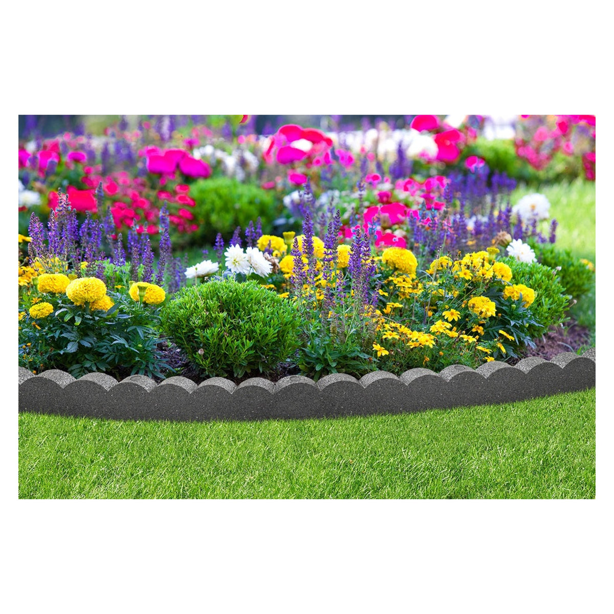 Primeur Flexi Curve scallop border in Grey, 120cm, view 2