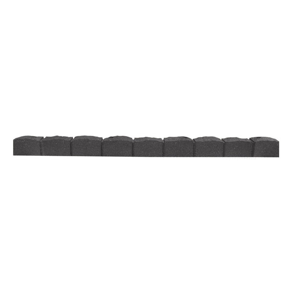 Primeur Roman Stone recycled rubber border in Grey 120cm