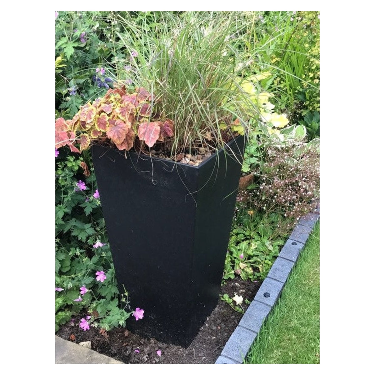Primeur Sonata 70cm slate self-watering planter, view 4