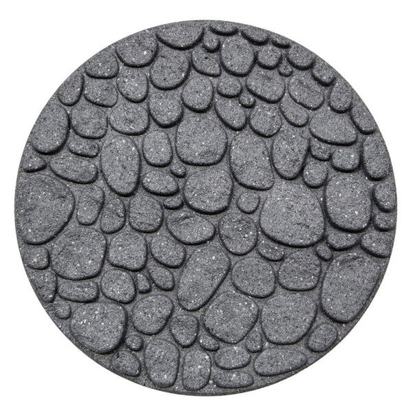 Primeur grey river rock recycled rubber stepping stone