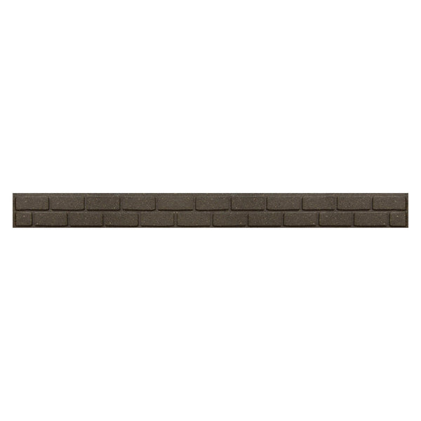 Primeur Ultra Curve recycled rubber border brick in Earth