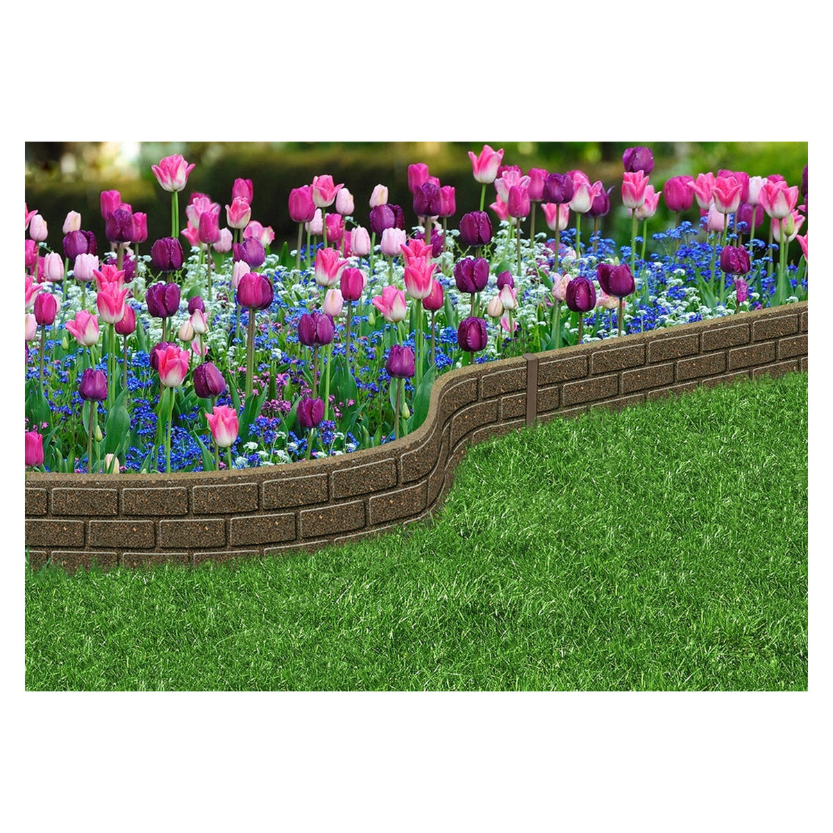 Primeur Ultra Curve tall border brick in Earth, 15cm, view 2