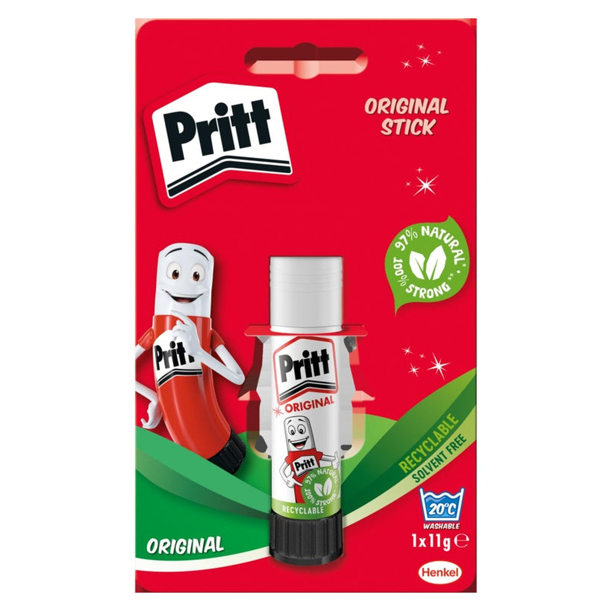 Pritt glue stick 11g on card