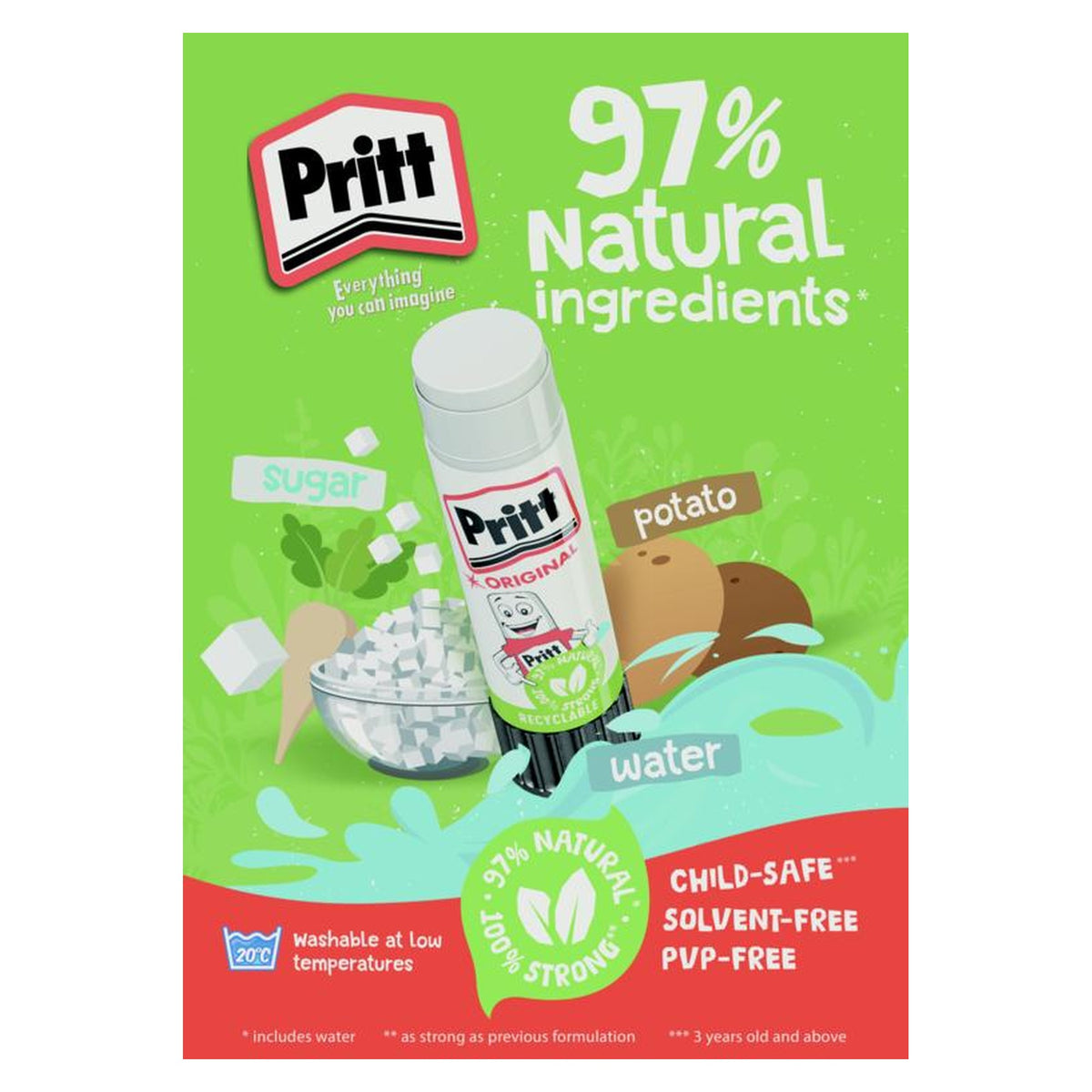 Pritt glue stick 11g on card, view 12