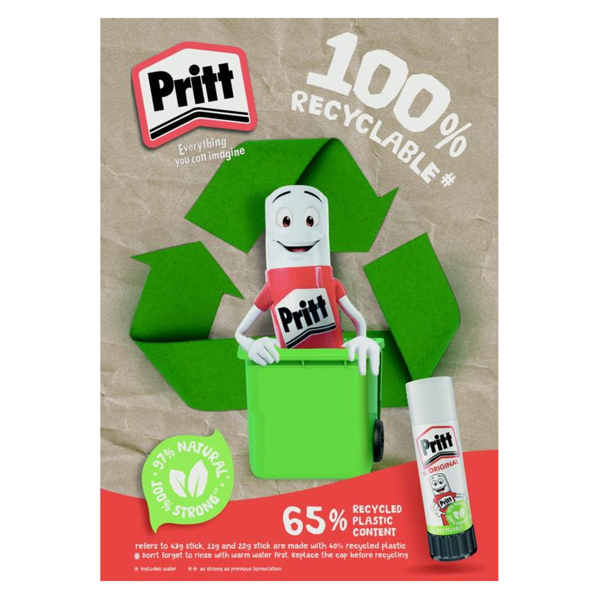 Pritt glue stick 11g on card, view 13