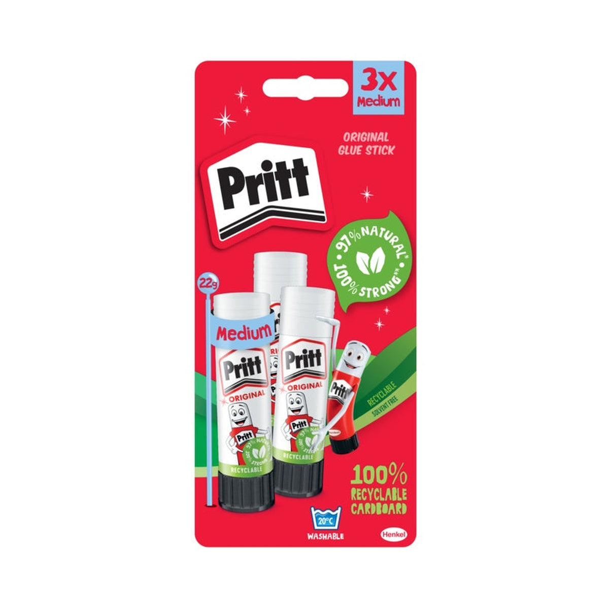 Pritt Original glue stick 22g - Triple Pack
