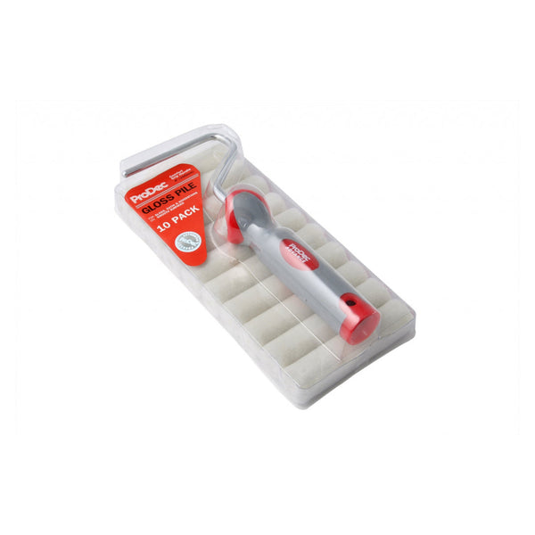 ProDec 4 inch mini roller pack of 10 with frame