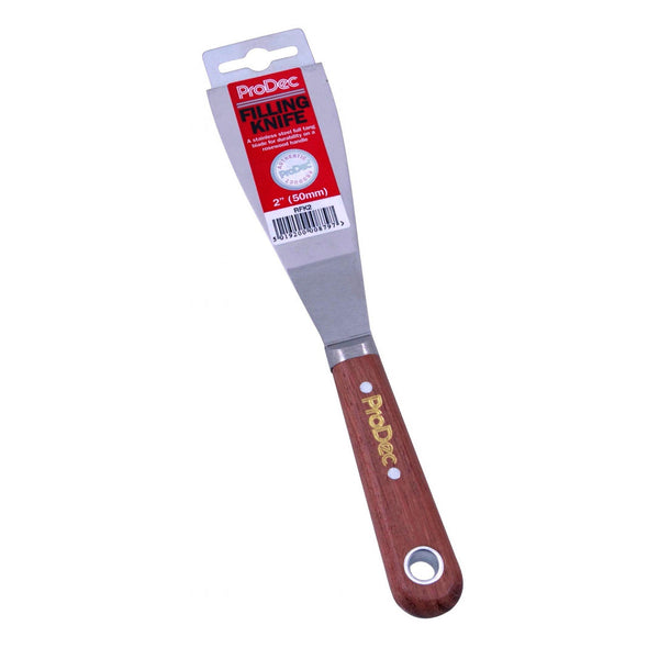 ProDec 2 inch flexible filling knife with rosewood handle