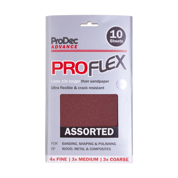 Proflex Sanding Sheets - Assorted Pack 10