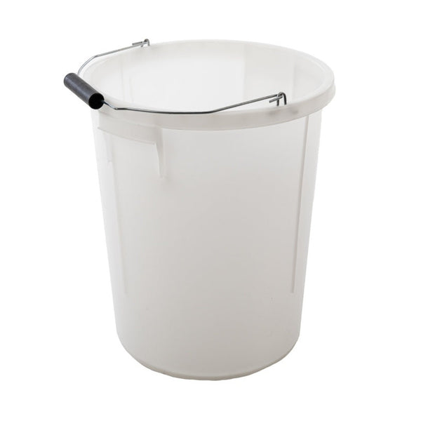 Proplas 28L white plasterers bucket with handle