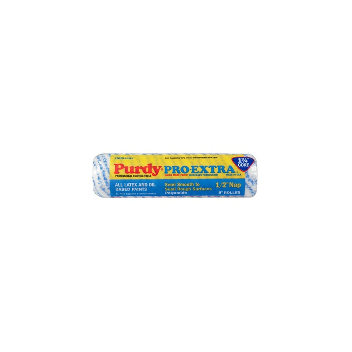 Purdy Colossus P-X 9 inch roller sleeve with 0.5 inch nap
