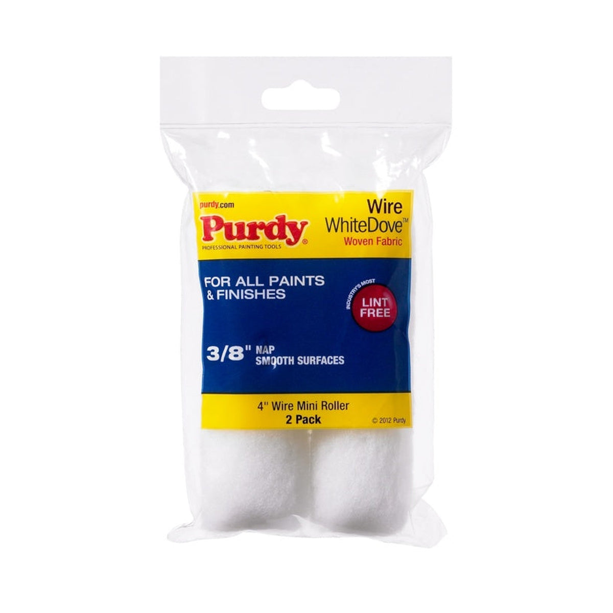Purdy White Dove 4 inch mini roller sleeves pack of 2