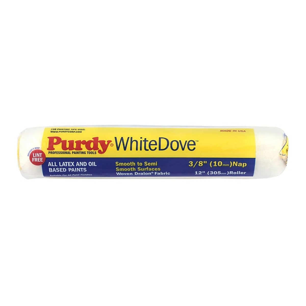 Purdy White Dove 12 inch 3/8 nap roller sleeve