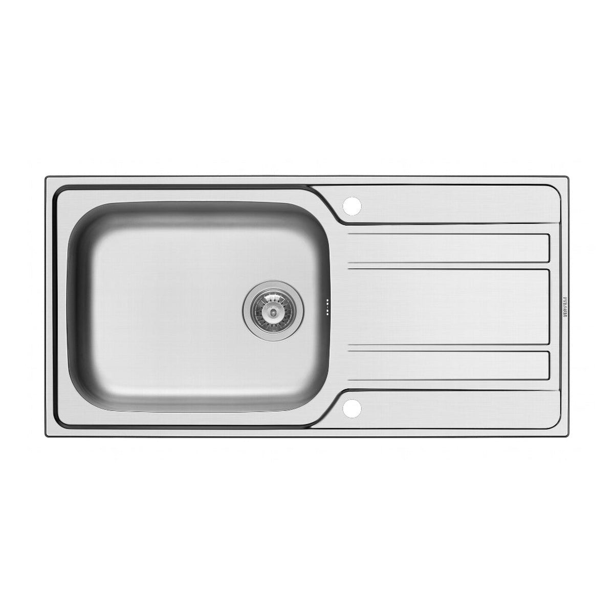 Pyramis Athena stainless steel deep bowl inset sink