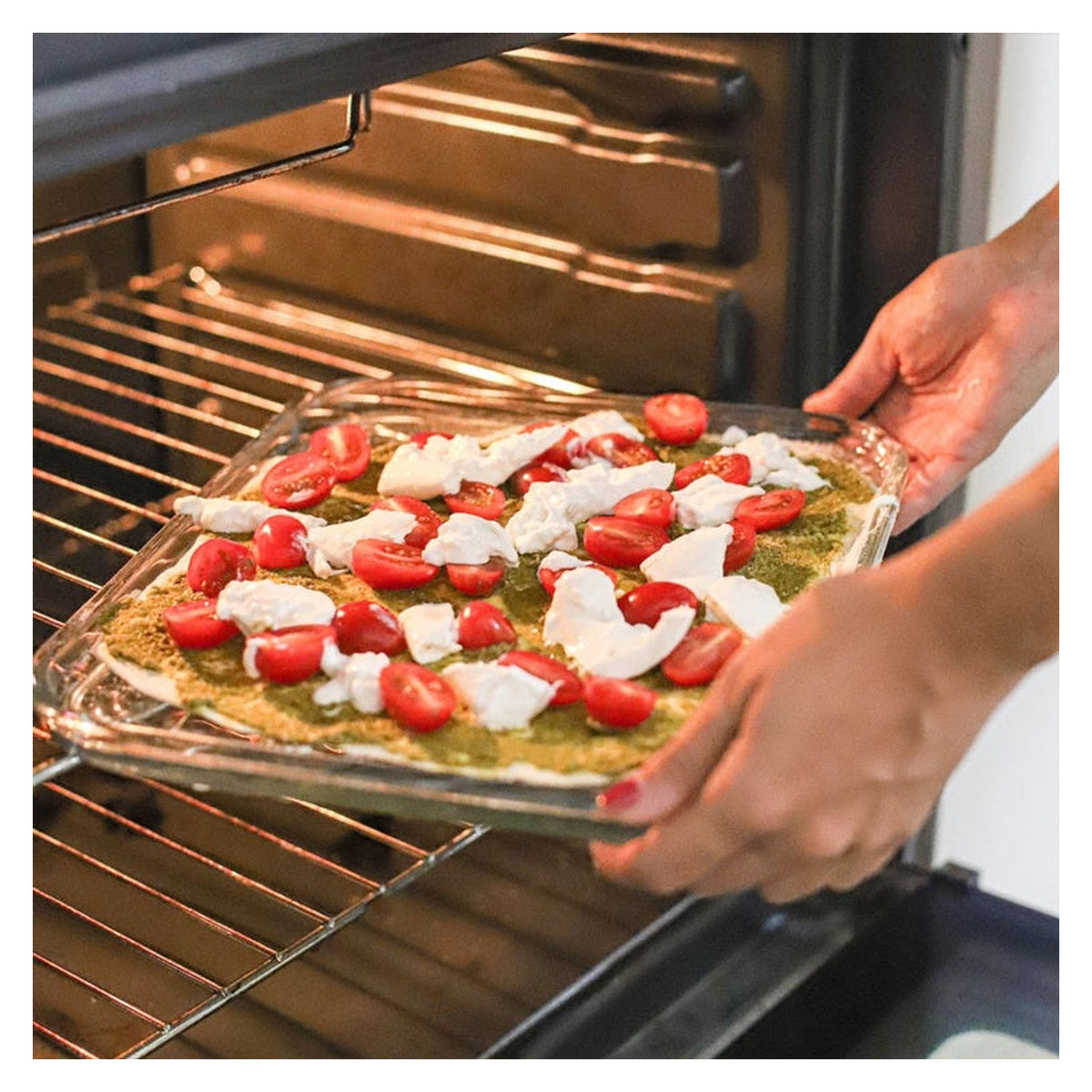 Pyrex Cook & Enjoy glass baking tray 32 x 26cm, view 3