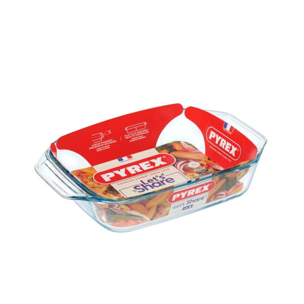 Pyrex Irresistible rectangular glass roaster 31 x 20cm