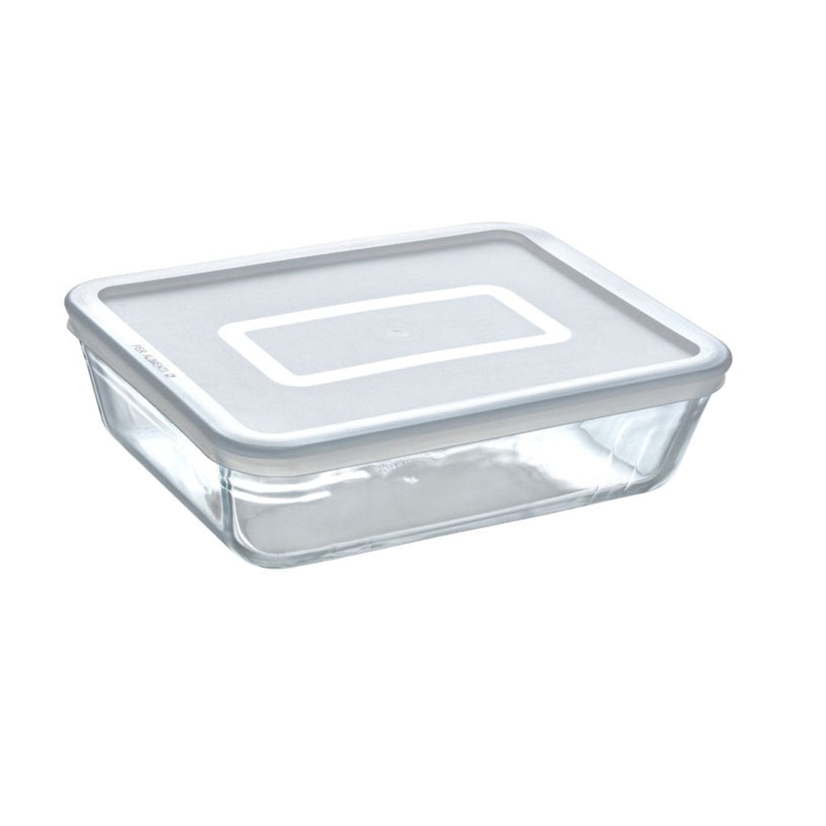 Pyrex 4L rectangular glass dish with lid, view 2
