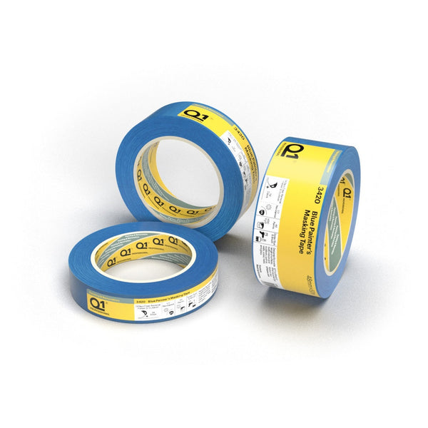 Q1 Blue painters masking tape 38mm x 50m roll