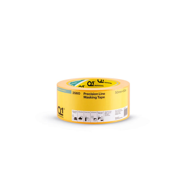 Q1 precision line masking tape 50mm x 50m roll