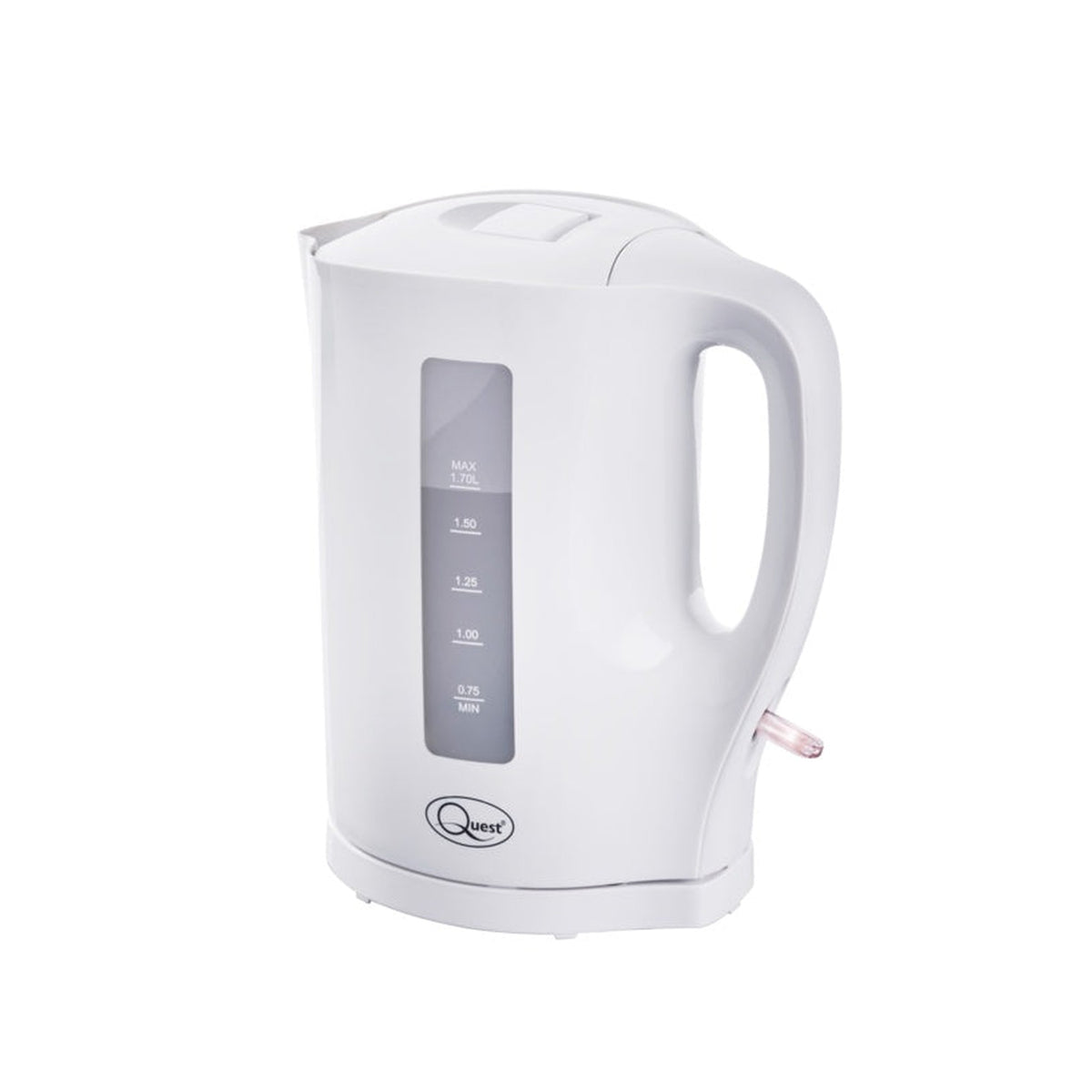 Quest 1.7L white cordless jug kettle, view 2