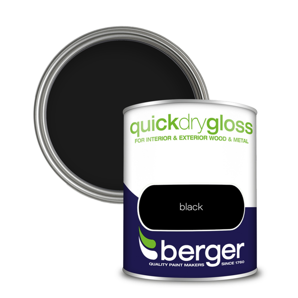 Quick Dry Gloss 750ml - Black