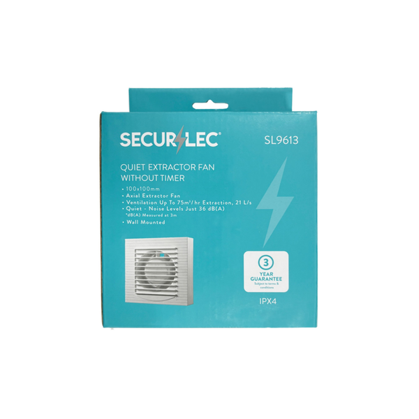 Quiet Extractor Fan Without Timer - 4"