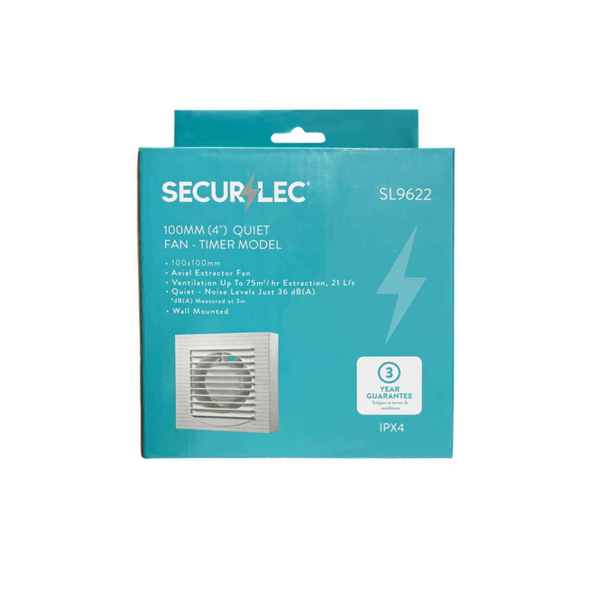 Quiet Fan Timer Model 100mm - 4"