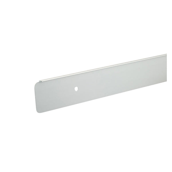 Radius Worktop End Cap 6mm x 40mm - Silver
