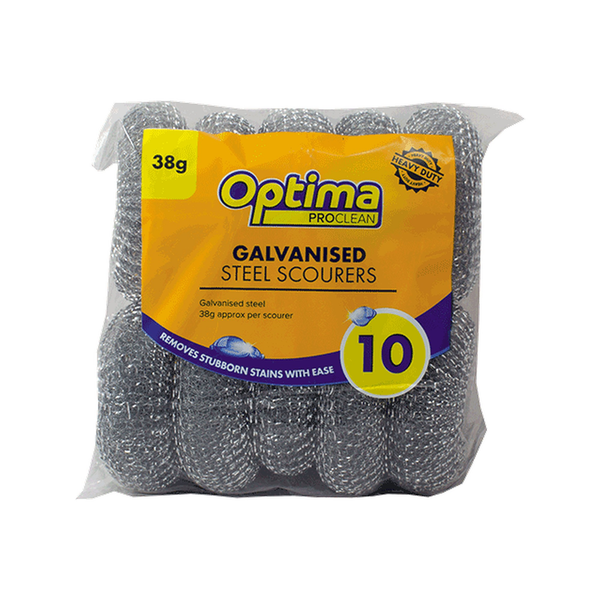 Ramon galvanised scourers, pack of 10