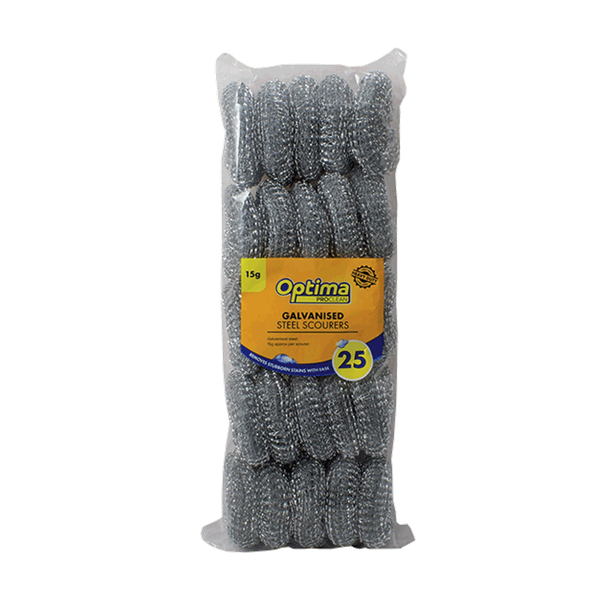 Ramon galvanised scourers pack of 25, 15g