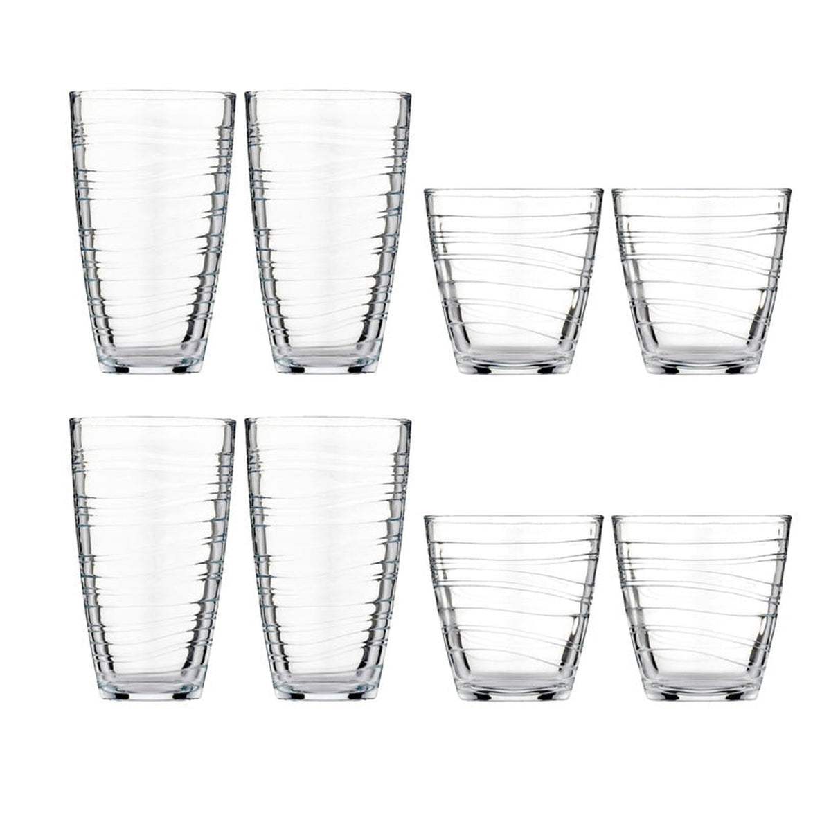 Ravenhead Essentials Swirl 8 piece tumbler set