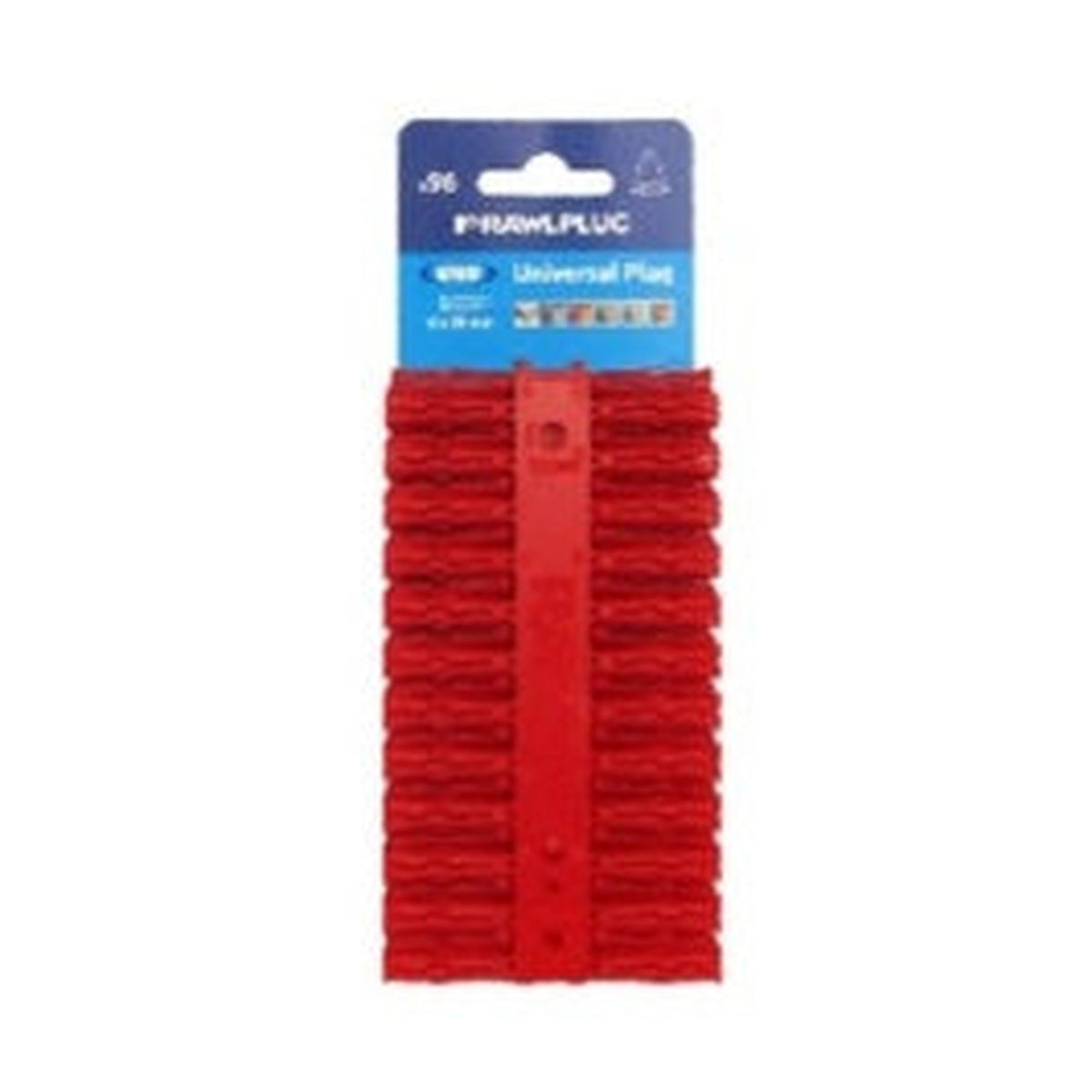 Rawlplug 6mm red universal plugs, pack of 48